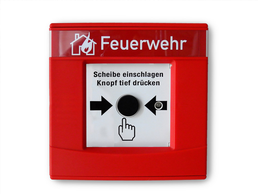 Handmelder für die Benachrichtigung der Feuerwehr